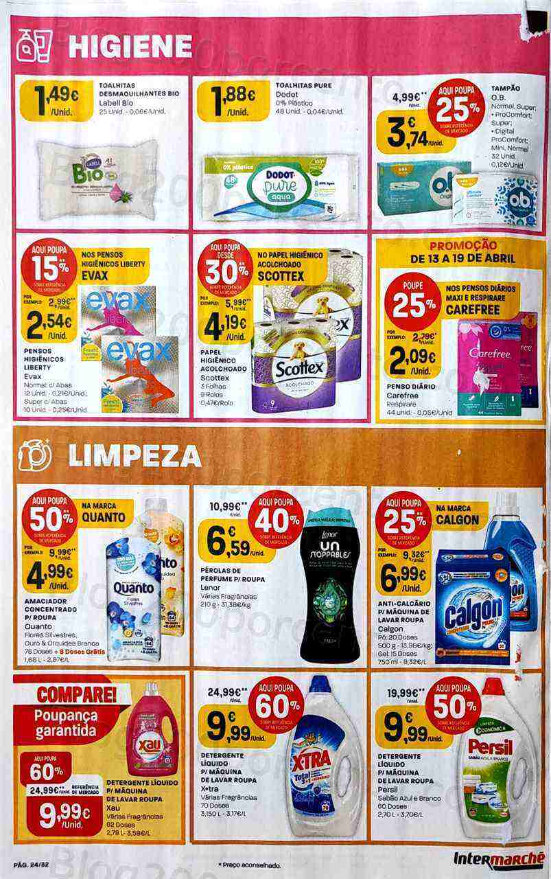Antevisão Folheto INTERMARCHÉ Promoções de 13 a 19 abril