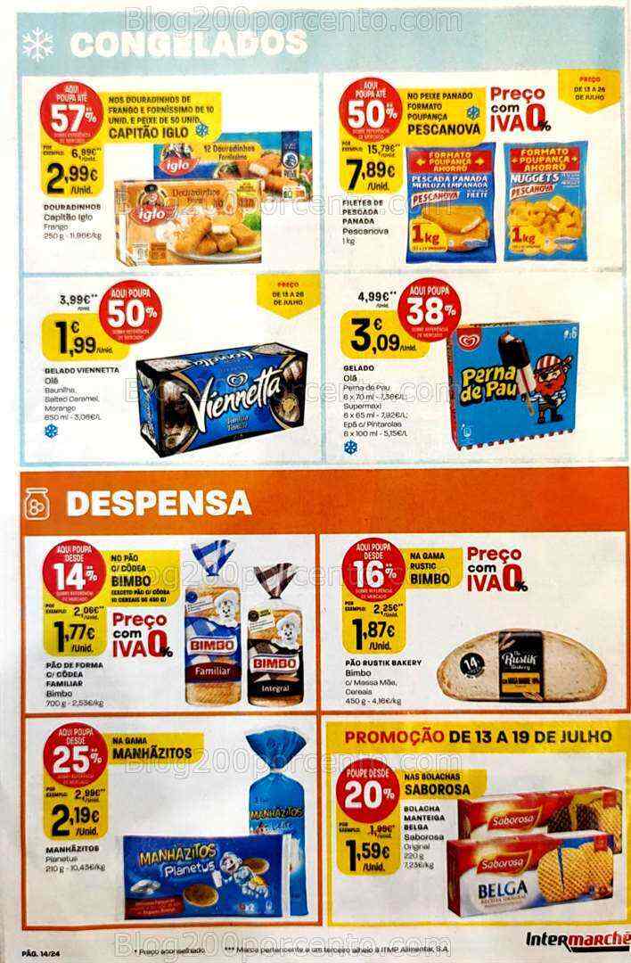 Antevisão Folheto INTERMARCHÉ Promoções de 13 a 19 julho