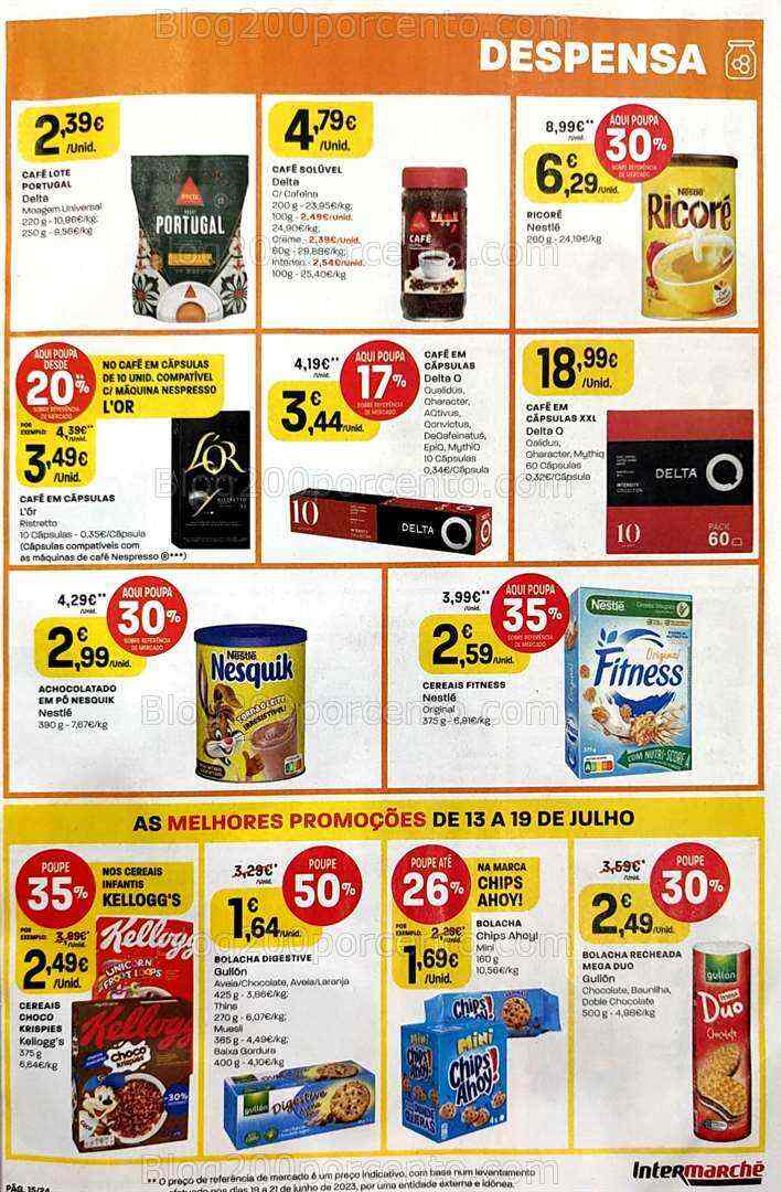 Antevisão Folheto INTERMARCHÉ Promoções de 13 a 19 julho