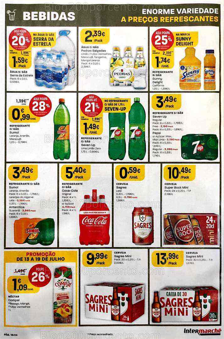 Antevisão Folheto INTERMARCHÉ Promoções de 13 a 19 julho