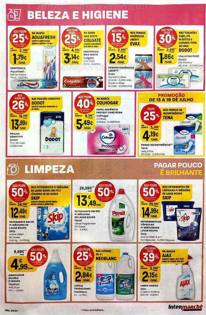 Antevisão Folheto INTERMARCHÉ Promoções de 13 a 19 julho