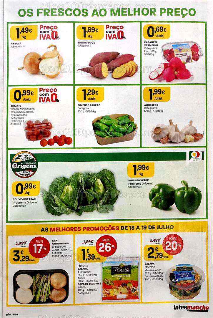 Antevisão Folheto INTERMARCHÉ Promoções de 13 a 19 julho