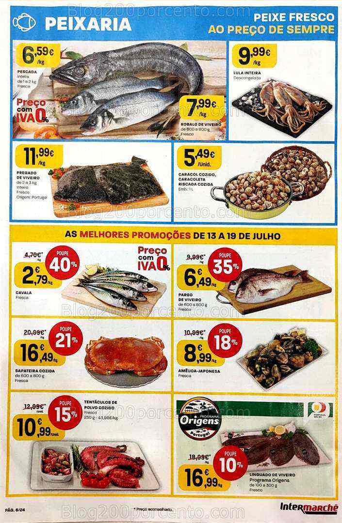 Antevisão Folheto INTERMARCHÉ Promoções de 13 a 19 julho