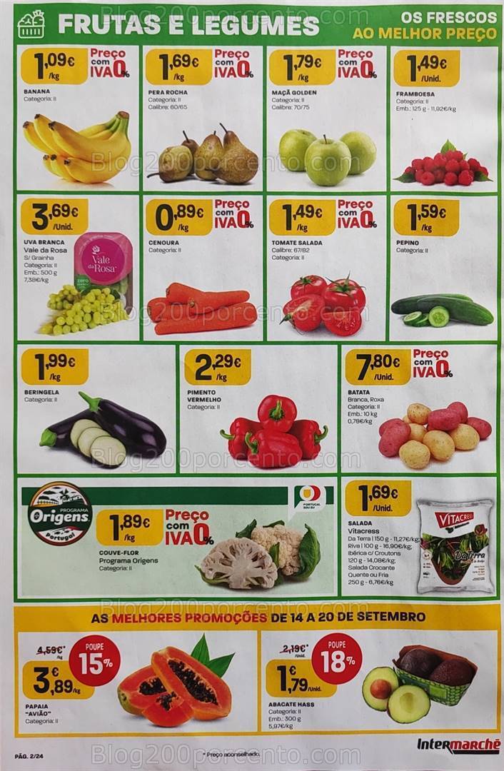 Antevisão Folheto INTERMARCHÉ Promoções de 14 a 20 setembro
