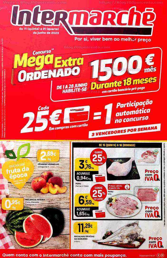 Antevisão Folheto INTERMARCHÉ Promoções de 15 a 21 junho