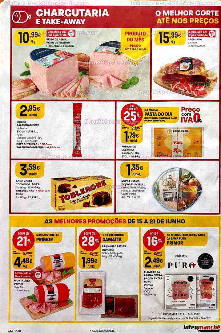 Antevisão Folheto INTERMARCHÉ Promoções de 15 a 21 junho