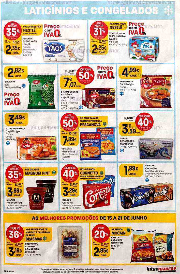 Antevisão Folheto INTERMARCHÉ Promoções de 15 a 21 junho
