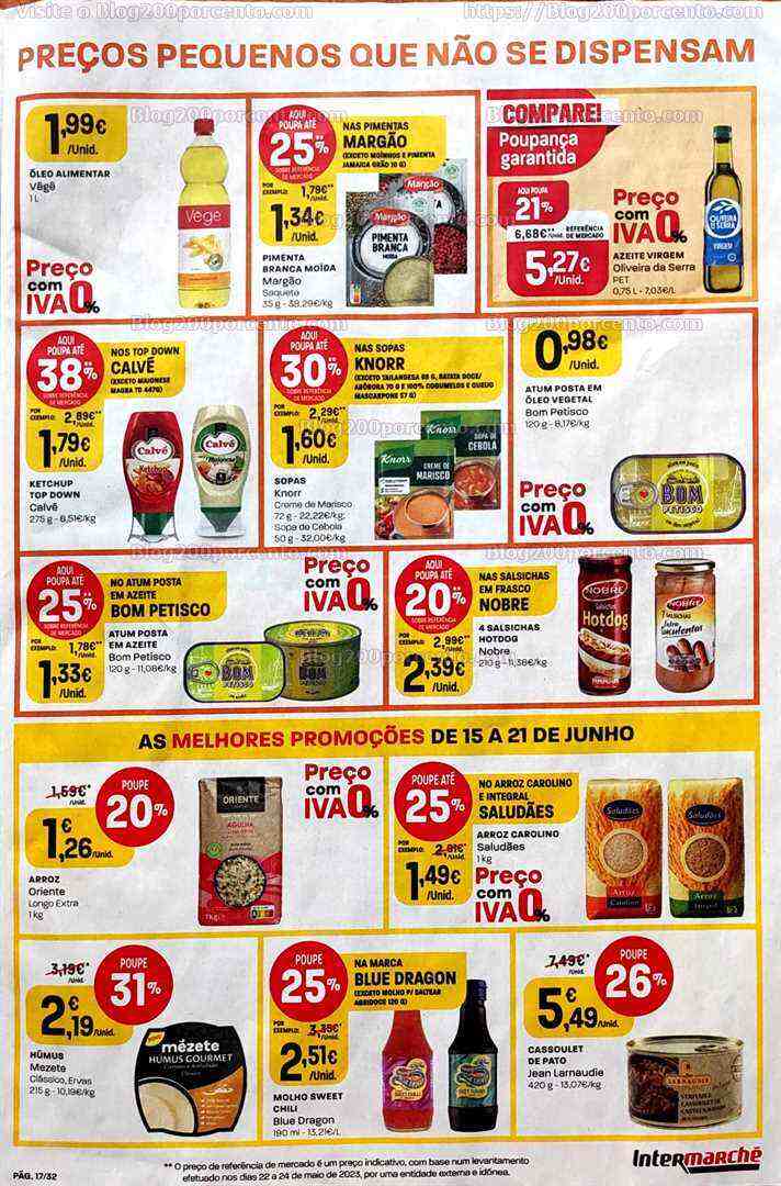 Antevisão Folheto INTERMARCHÉ Promoções de 15 a 21 junho