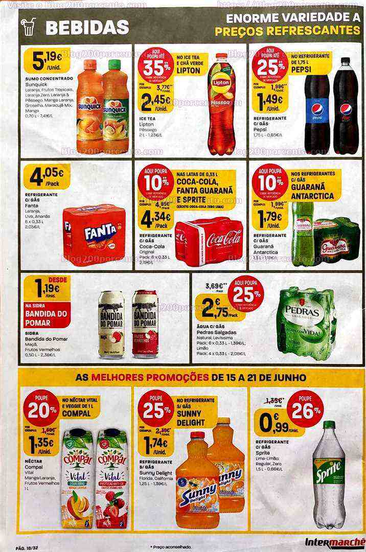 Antevisão Folheto INTERMARCHÉ Promoções de 15 a 21 junho