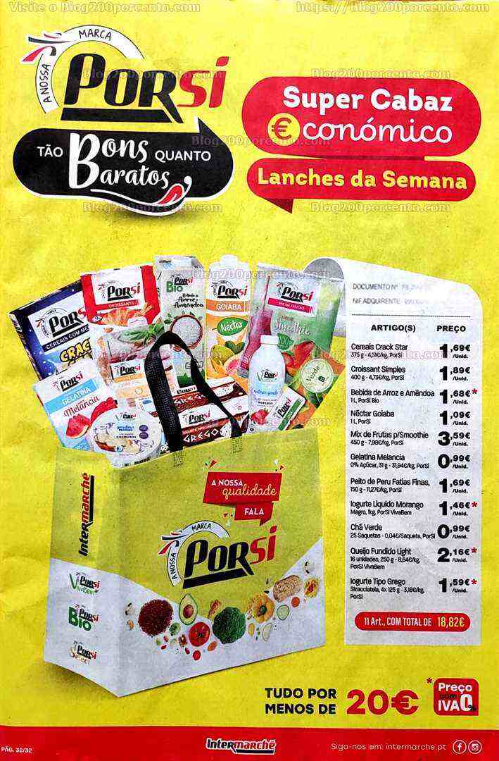 Antevisão Folheto INTERMARCHÉ Especial Porsi Promoções de 15 a 21 junho