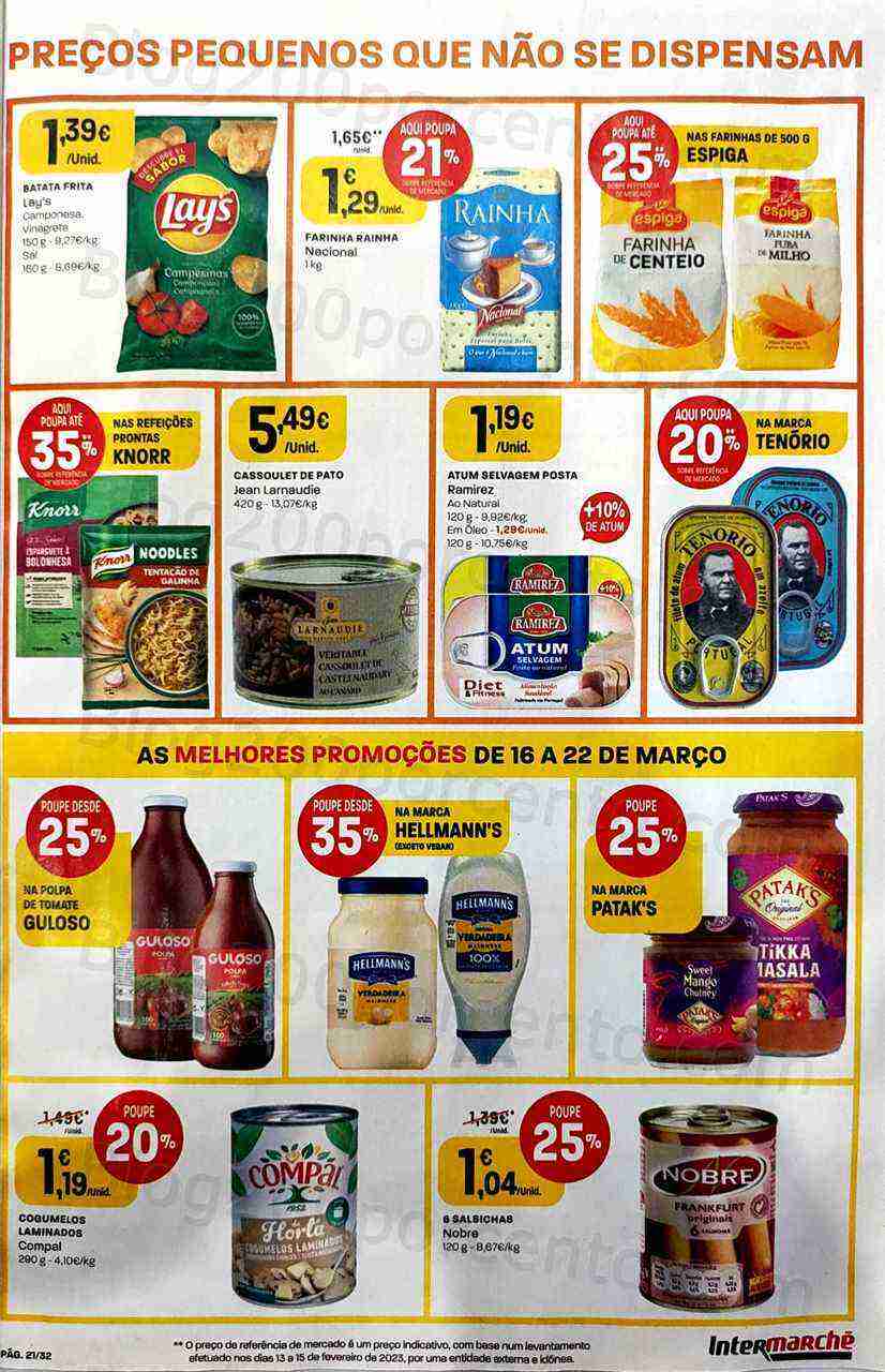 Antevisão Folheto INTERMARCHÉ Promoções de 16 a 22 março