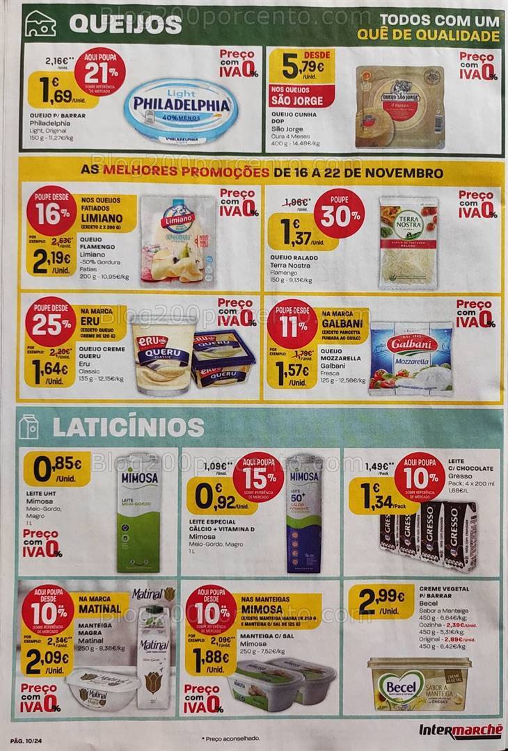 Antevisões Folheto INTERMARCHÉ Promoções de 16 a 22 novembro