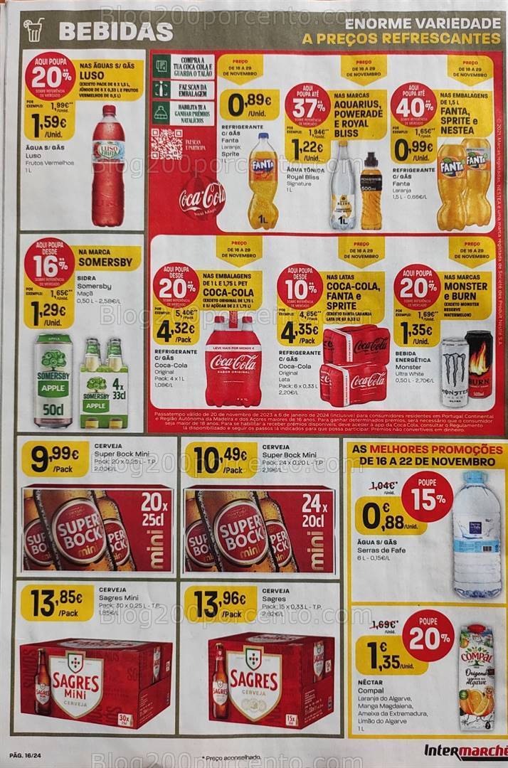 Antevisões Folheto INTERMARCHÉ Promoções de 16 a 22 novembro