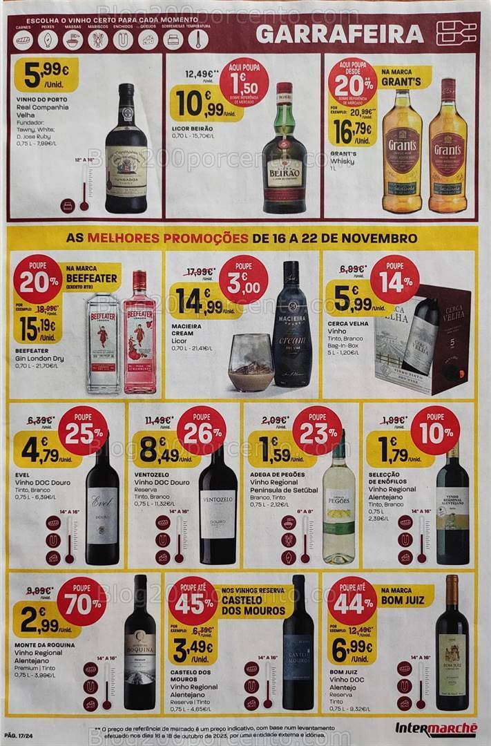 Antevisões Folheto INTERMARCHÉ Promoções de 16 a 22 novembro