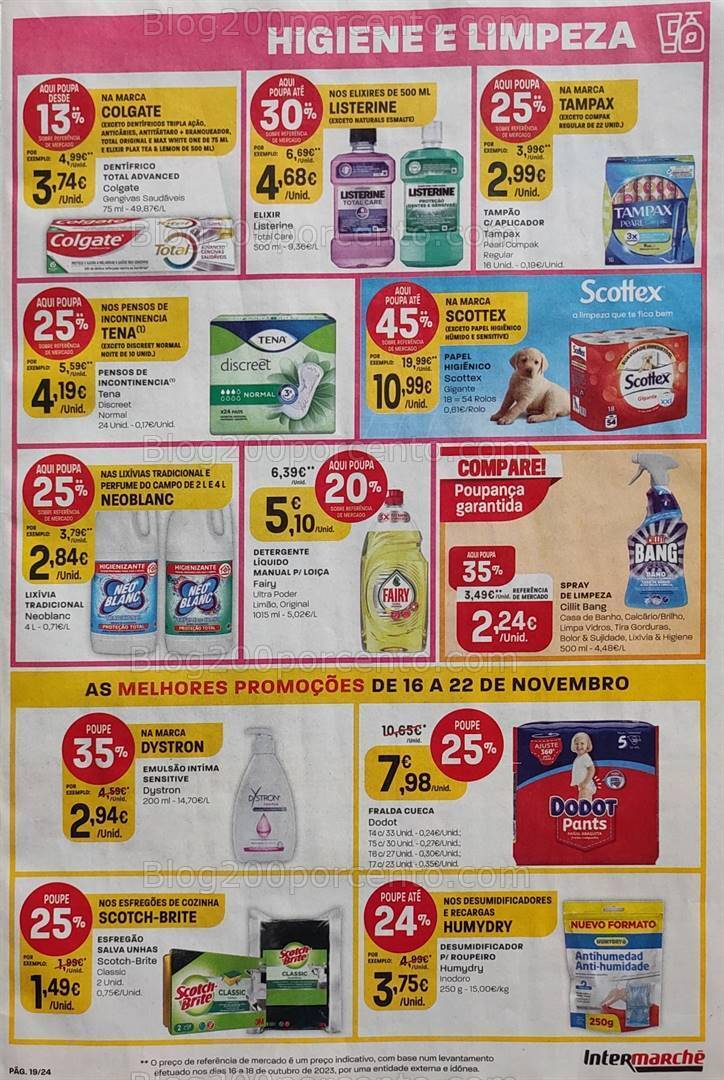 Antevisões Folheto INTERMARCHÉ Promoções de 16 a 22 novembro