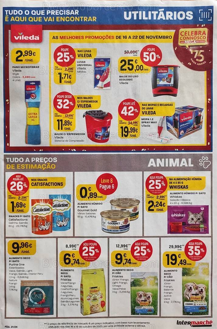 Antevisões Folheto INTERMARCHÉ Promoções de 16 a 22 novembro