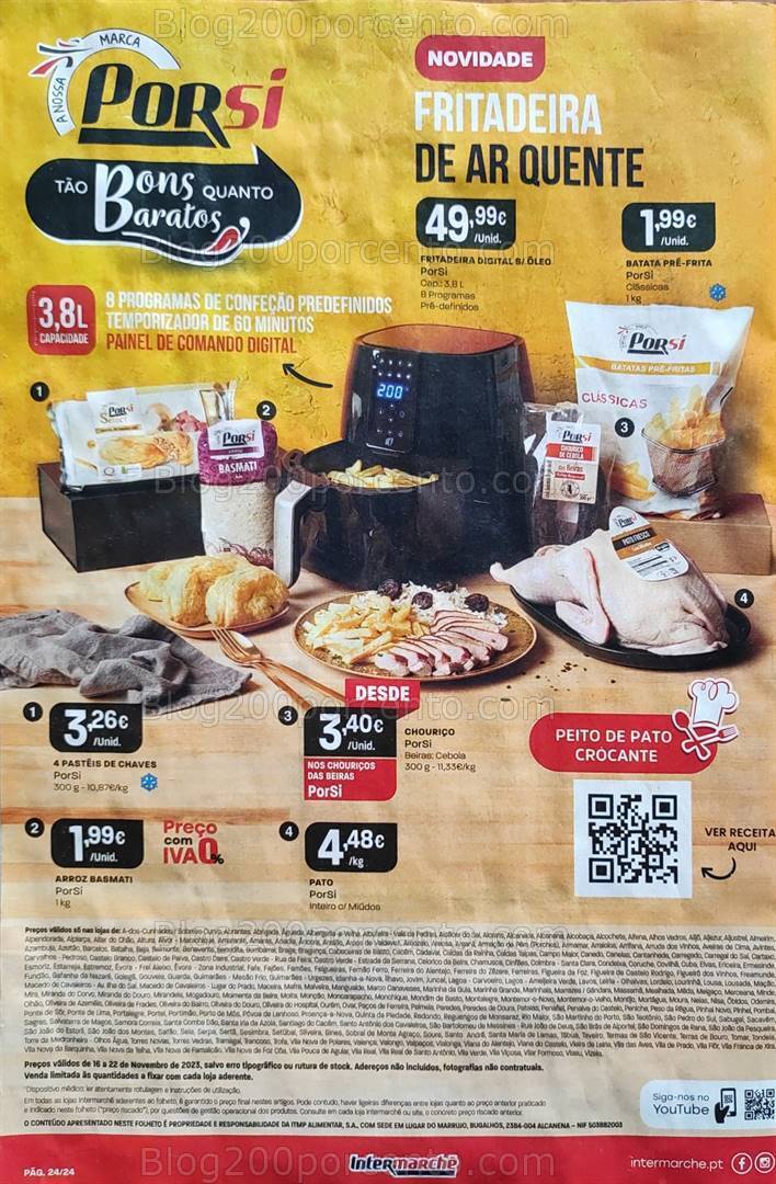 Antevisões Folheto INTERMARCHÉ Promoções de 16 a 22 novembro