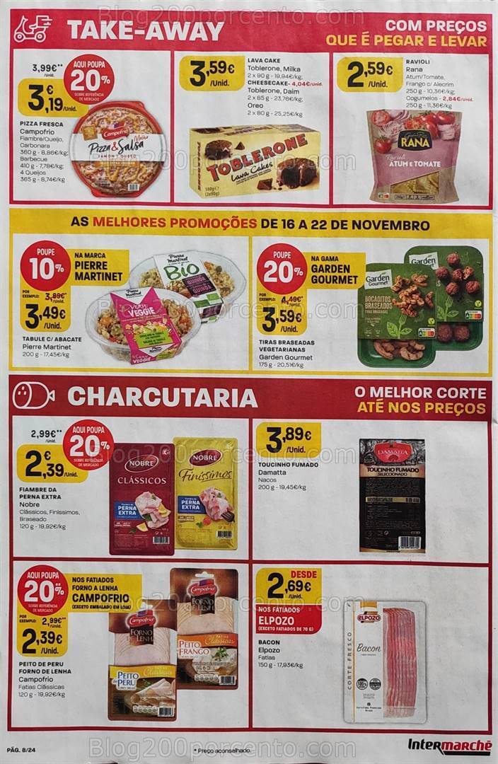 Antevisões Folheto INTERMARCHÉ Promoções de 16 a 22 novembro
