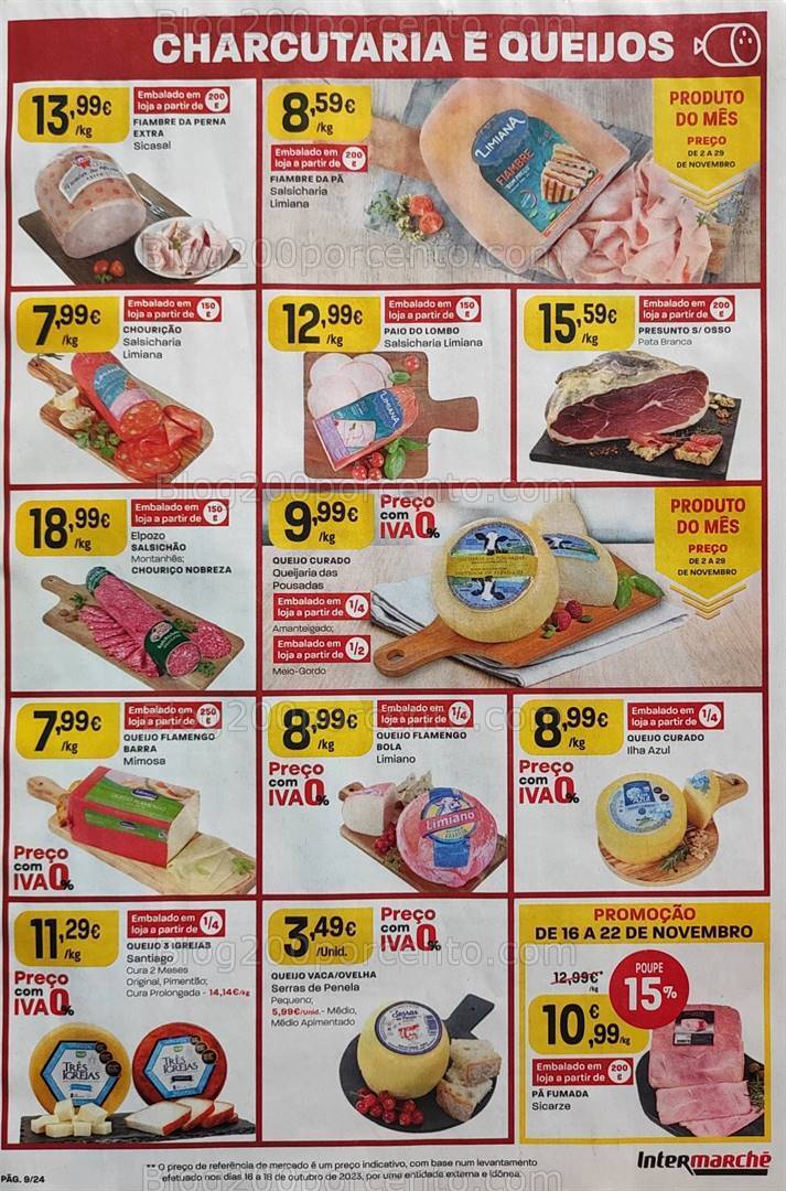 Antevisões Folheto INTERMARCHÉ Promoções de 16 a 22 novembro