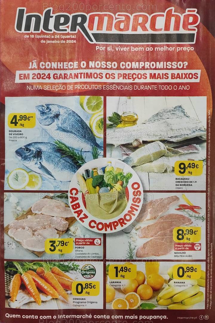 Antevisão Folheto INTERMARCHÉ Promoções de 18 a 24 janeiro