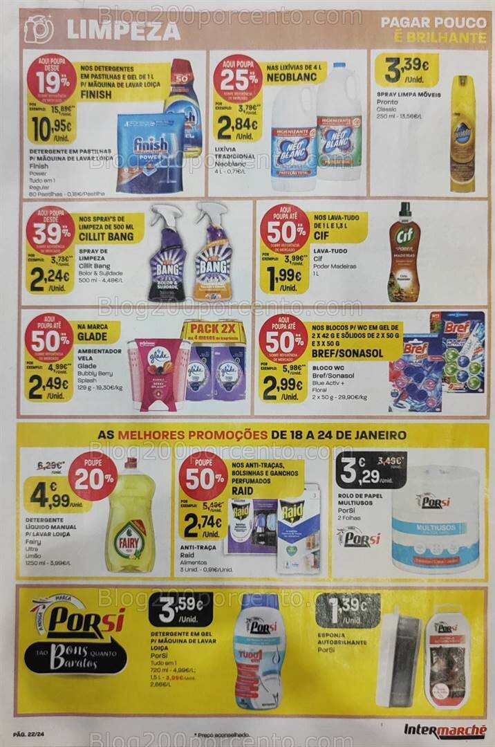 Antevisão Folheto INTERMARCHÉ Promoções de 18 a 24 janeiro