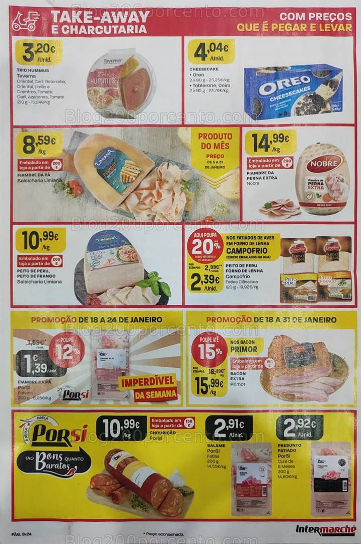 Antevisão Folheto INTERMARCHÉ Promoções de 18 a 24 janeiro