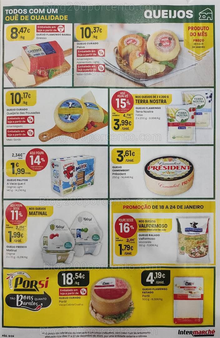 Antevisão Folheto INTERMARCHÉ Promoções de 18 a 24 janeiro