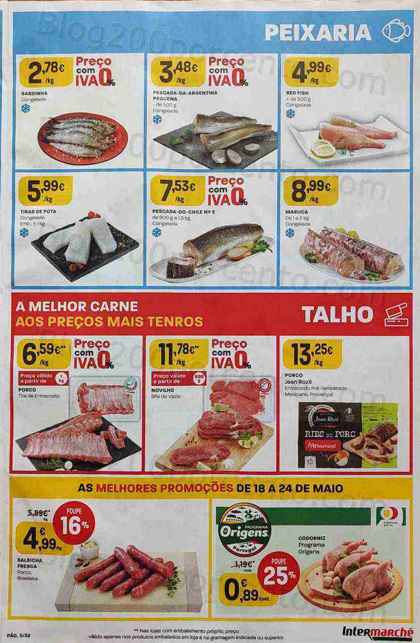 Antevisão Folheto INTERMARCHÉ Promoções de 18 a 24 maio