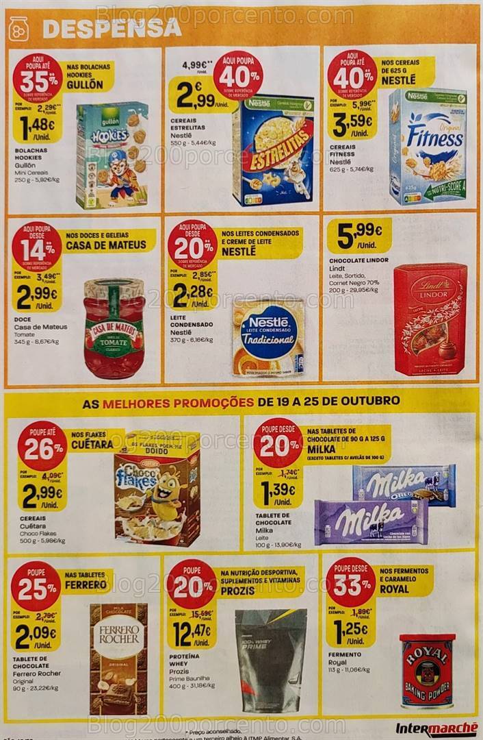 Antevisão Folheto INTERMARCHÉ Promoções de 19 a 25 outubro