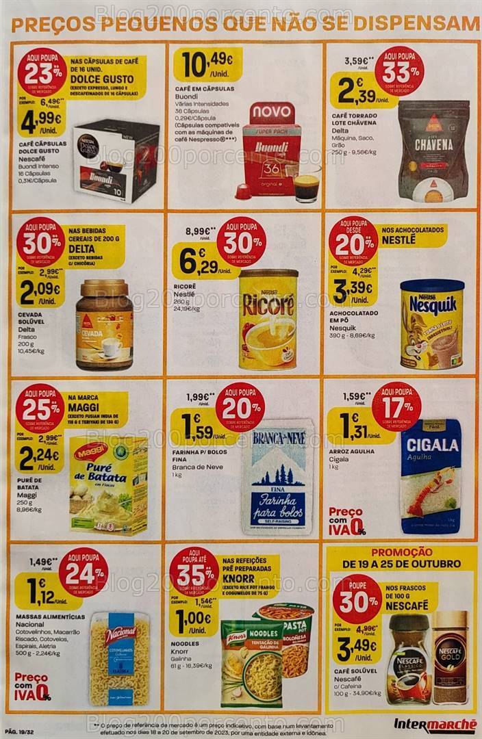 Antevisão Folheto INTERMARCHÉ Promoções de 19 a 25 outubro
