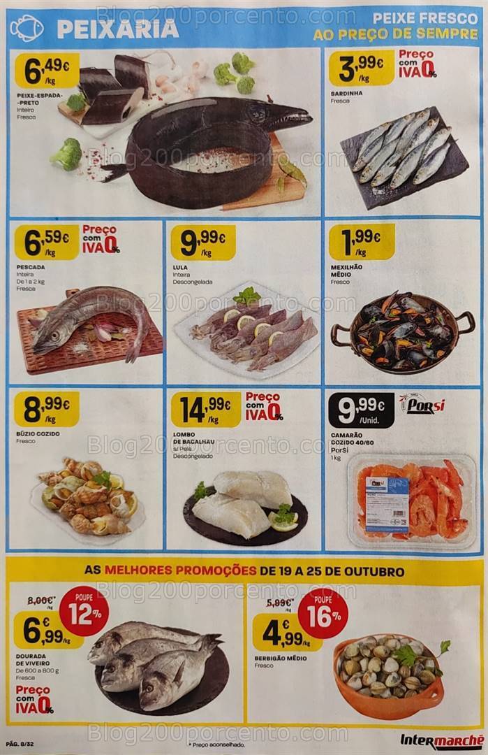 Antevisão Folheto INTERMARCHÉ Promoções de 19 a 25 outubro