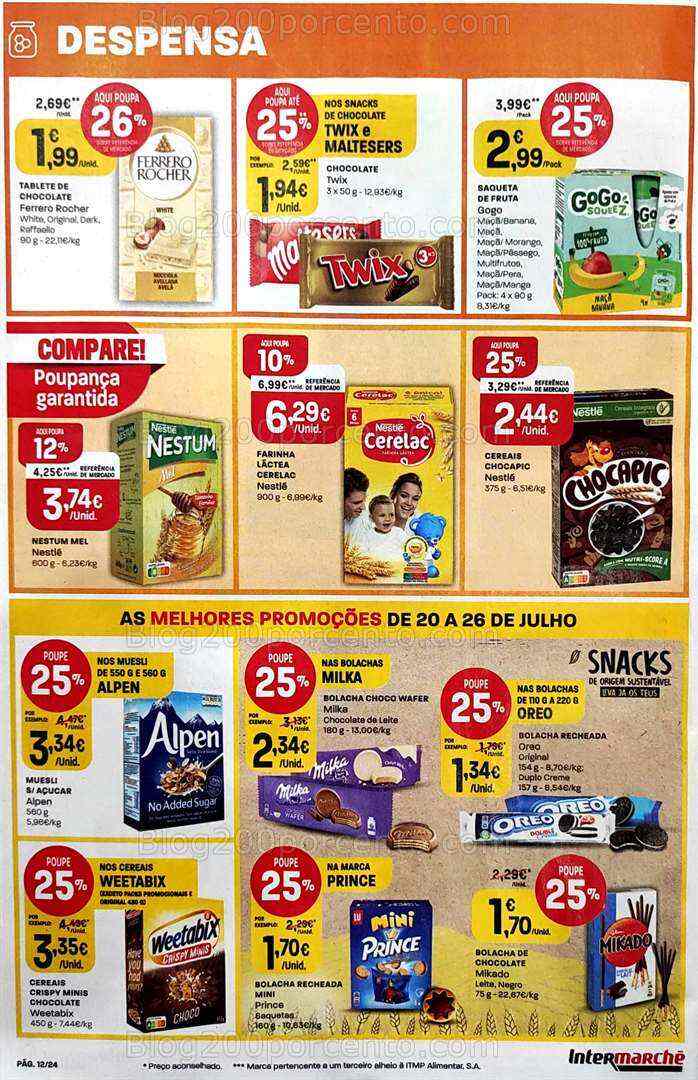 Antevisão Folheto INTERMARCHÉ Promoções de 20 a 26 julho