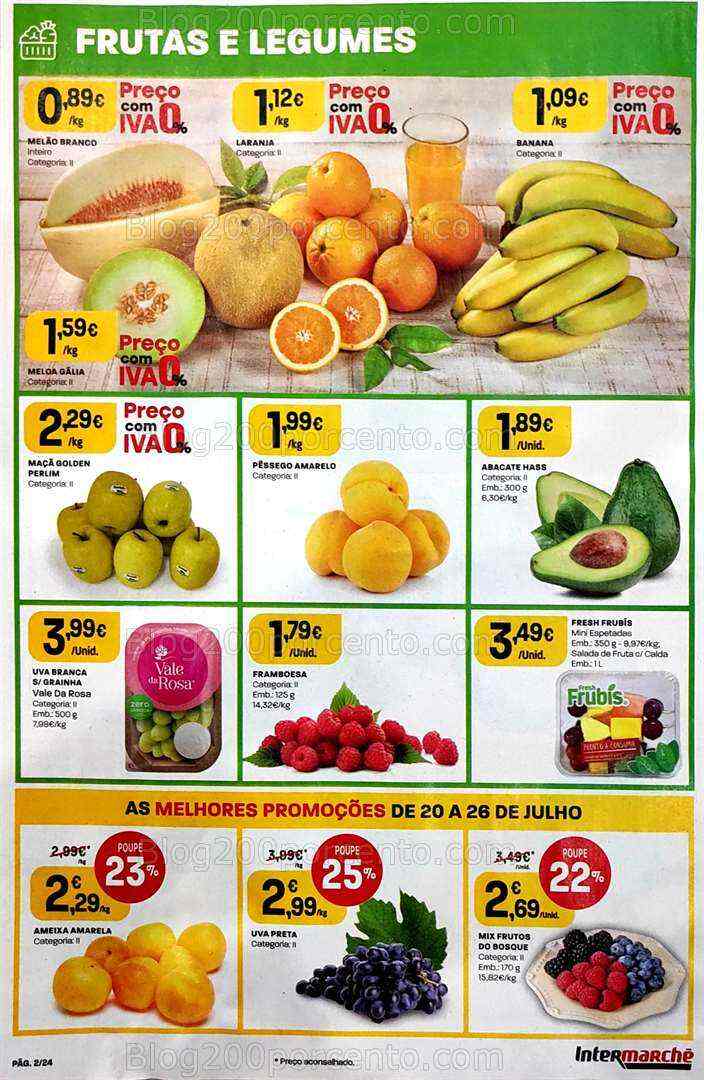 Antevisão Folheto INTERMARCHÉ Promoções de 20 a 26 julho