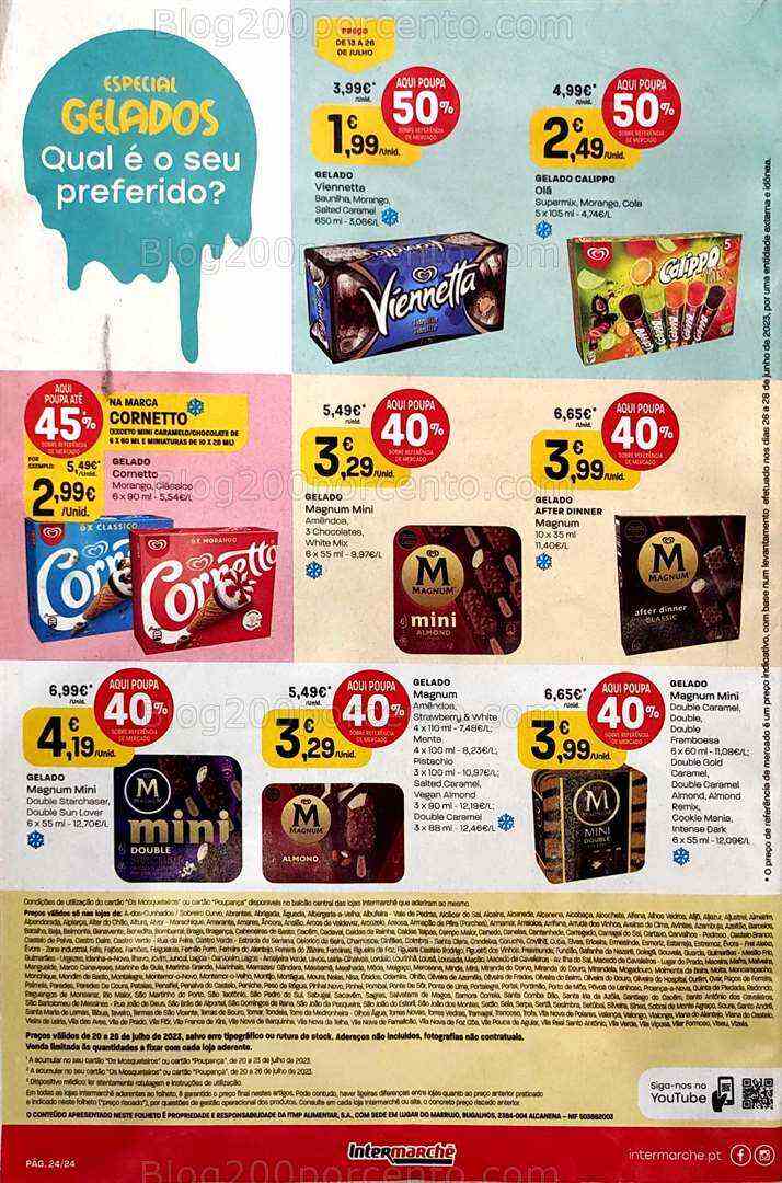 Antevisão Folheto INTERMARCHÉ Promoções de 20 a 26 julho
