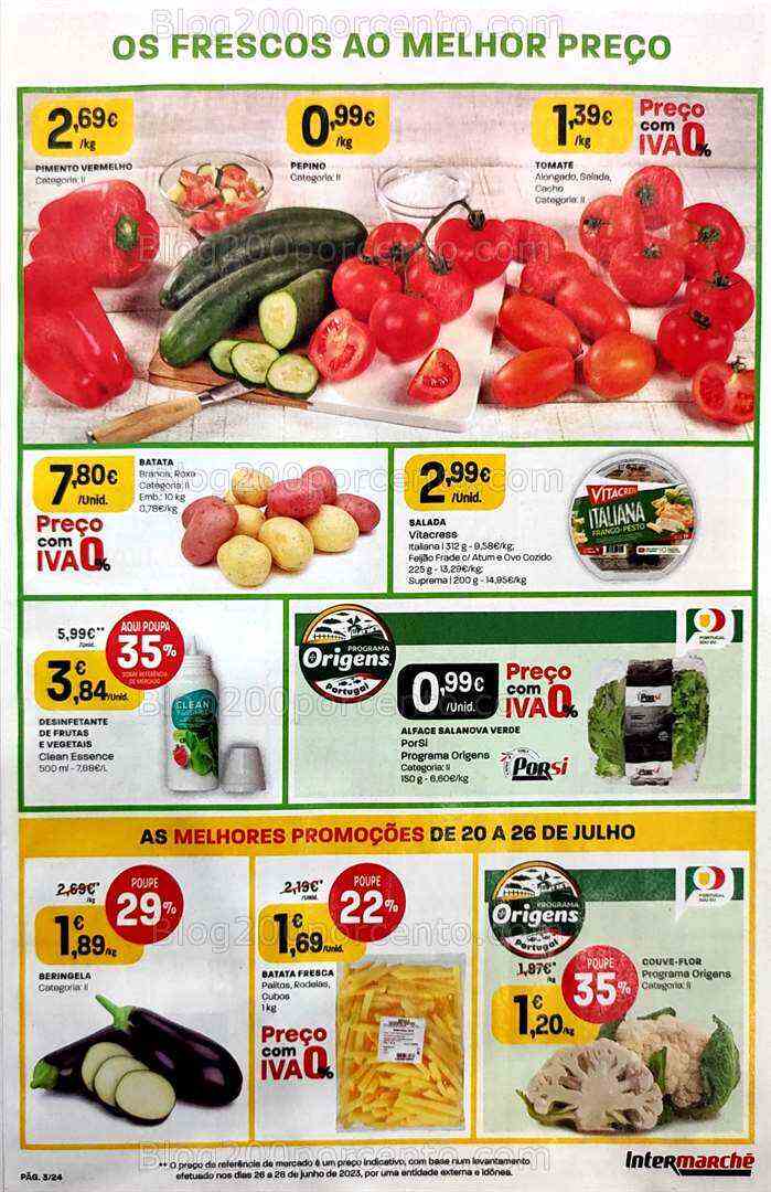 Antevisão Folheto INTERMARCHÉ Promoções de 20 a 26 julho