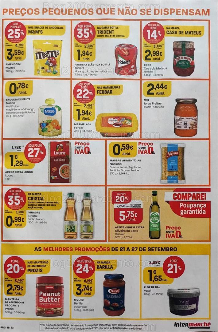 Antevisão Folheto INTERMARCHÉ Promoções de 21 a 27 setembro