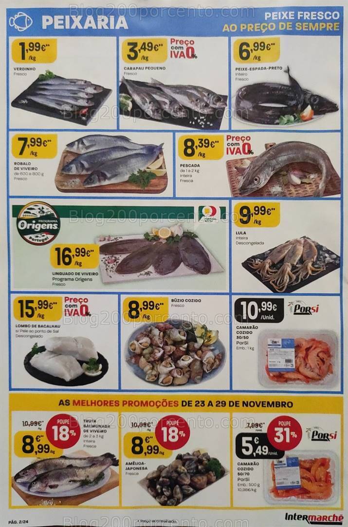 Antevisão Folheto INTERMARCHÉ Promoções de 23 a 29 novembro