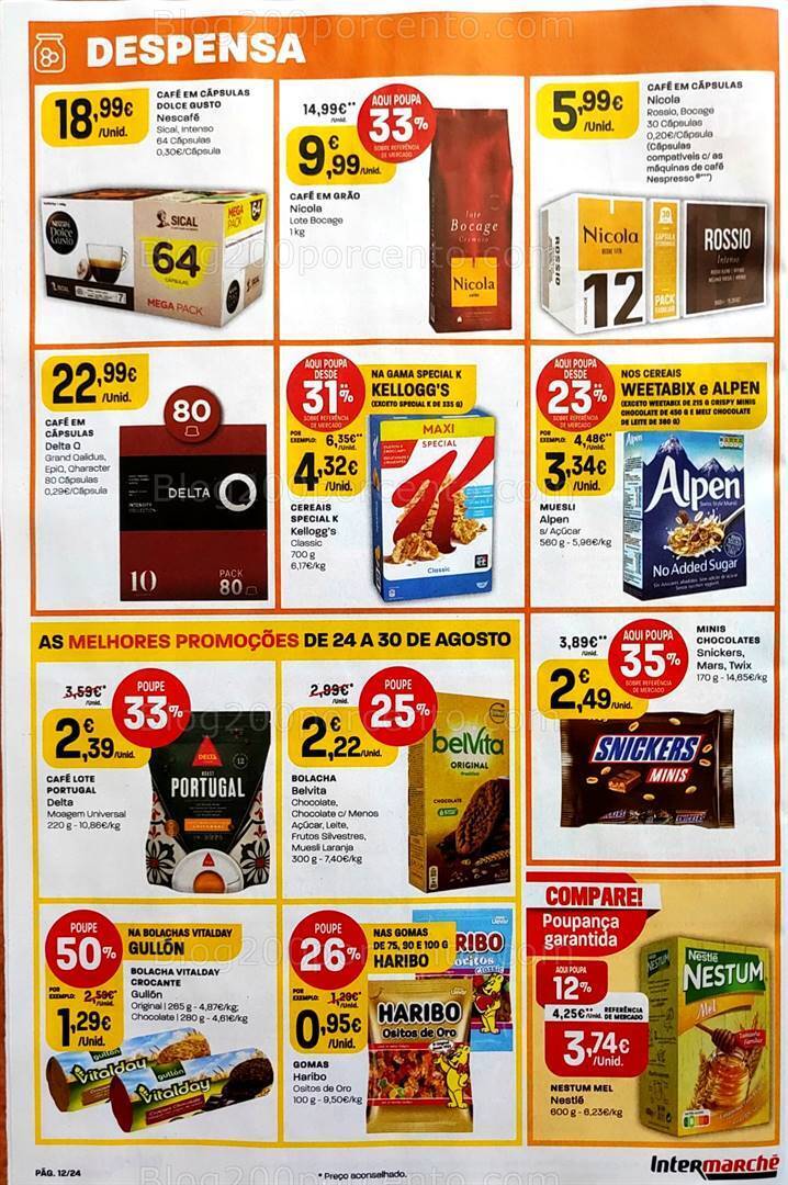 Antevisão Folheto INTERMARCHÉ Promoções de 24 a 30 agosto