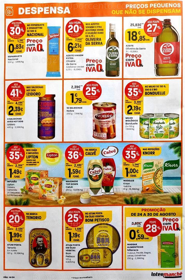 Antevisão Folheto INTERMARCHÉ Promoções de 24 a 30 agosto