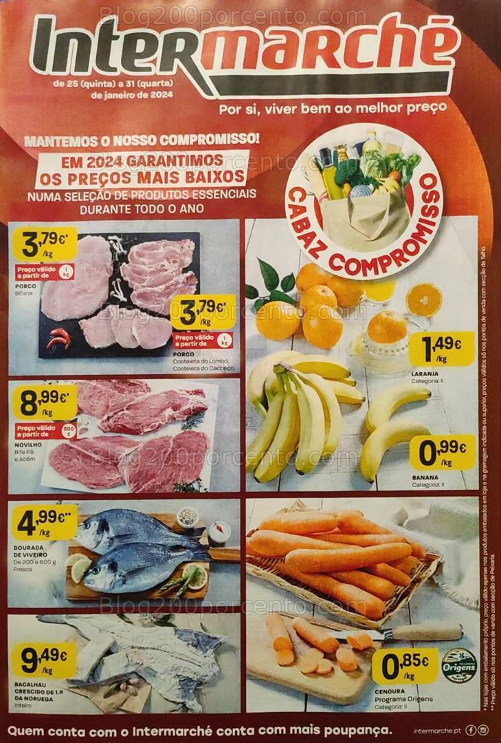 Antevisão Folheto INTERMARCHÉ Promoções de 25 a 31 janeiro