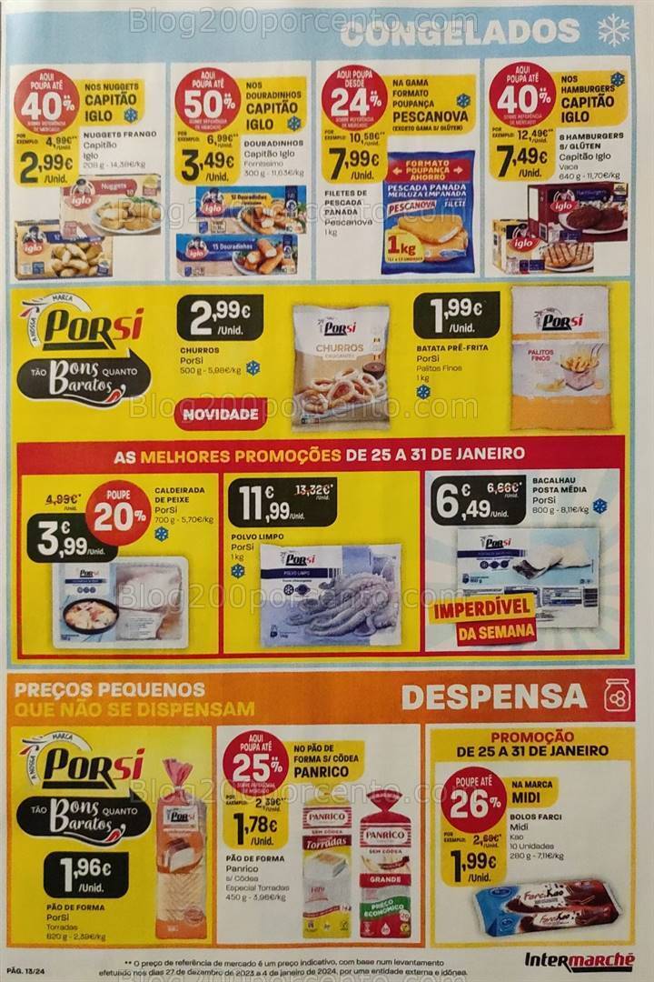 Antevisão Folheto INTERMARCHÉ Promoções de 25 a 31 janeiro