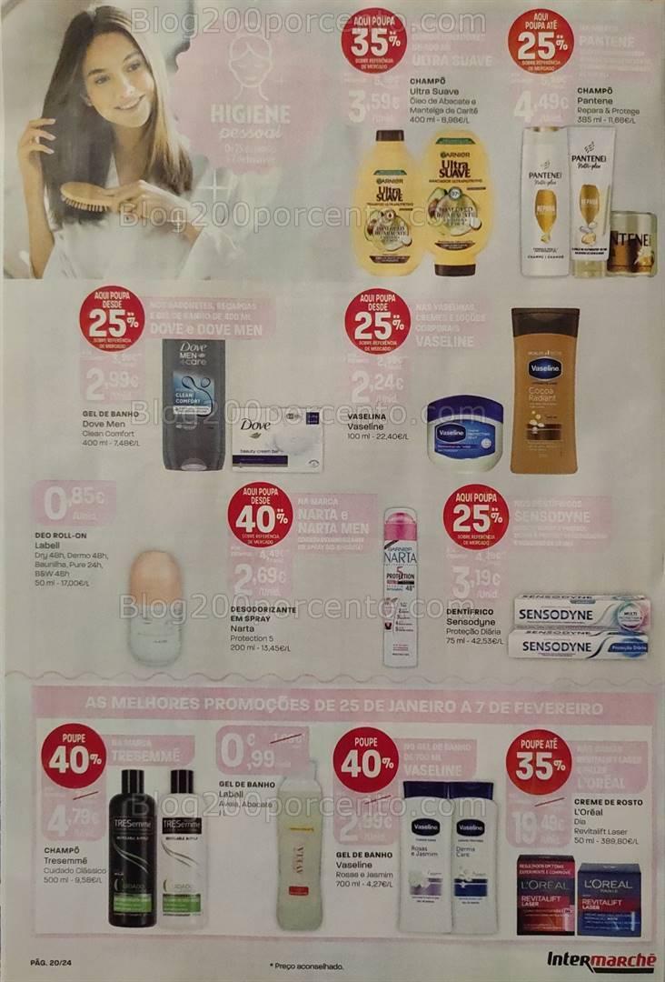 Antevisão Folheto INTERMARCHÉ Higiene Promoções de 25 janeiro a 7 fevereiro