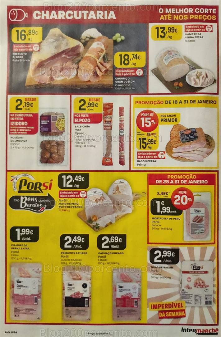 Antevisão Folheto INTERMARCHÉ Promoções de 25 a 31 janeiro