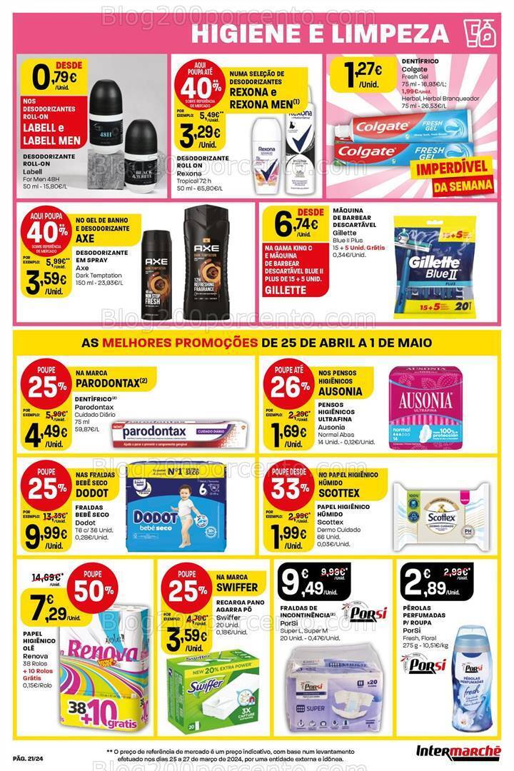 Antevisão Folheto INTERMARCHÉ Promoções de 25 abril a 1 maio