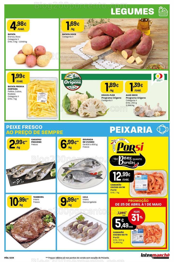 Antevisão Folheto INTERMARCHÉ Promoções de 25 abril a 1 maio