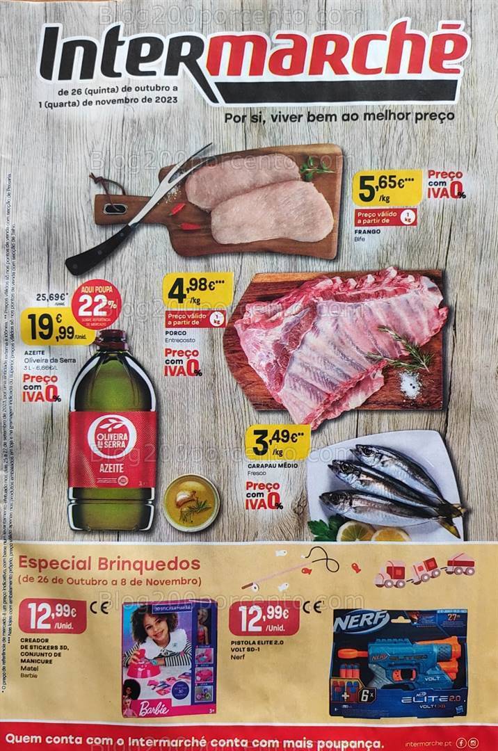 Antevisão Folheto INTERMARCHÉ Promoções de 26 outubro a 1 novembro