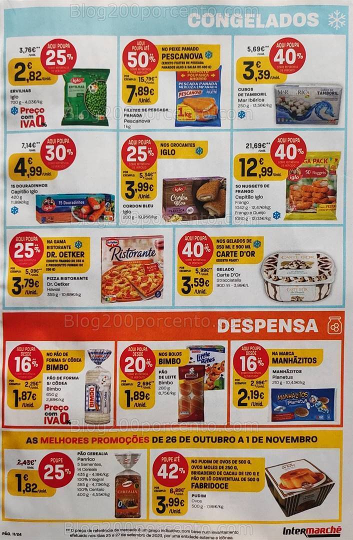 Antevisão Folheto INTERMARCHÉ Promoções de 26 outubro a 1 novembro