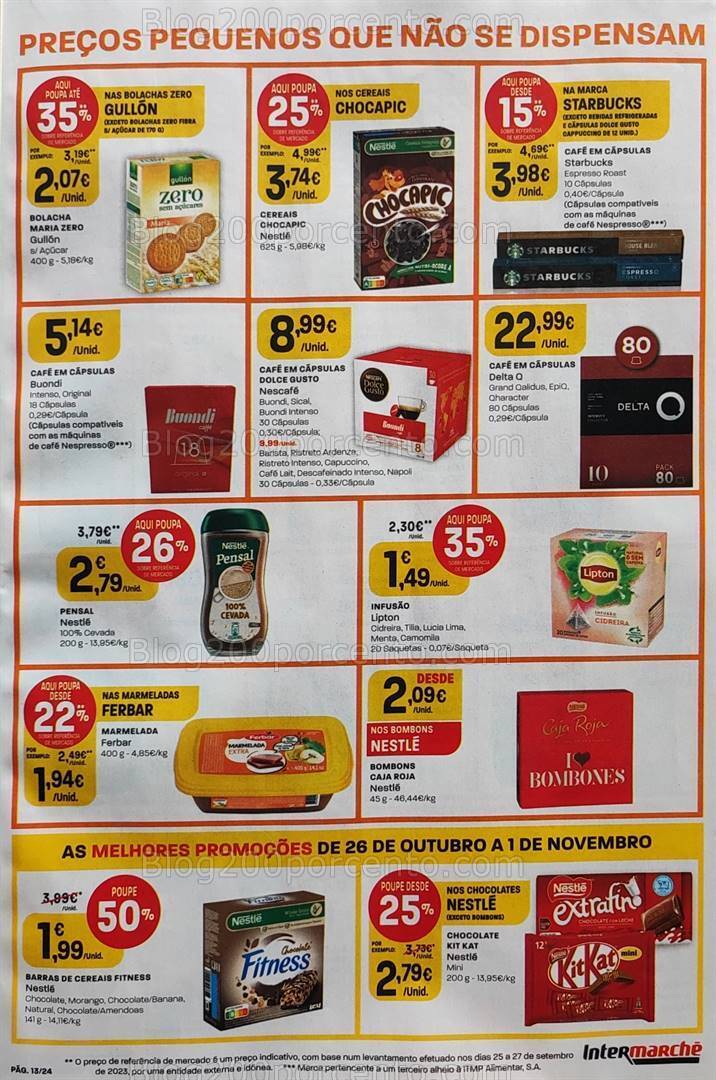 Antevisão Folheto INTERMARCHÉ Promoções de 26 outubro a 1 novembro