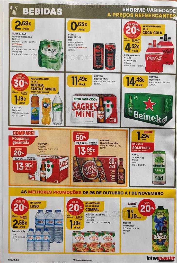 Antevisão Folheto INTERMARCHÉ Promoções de 26 outubro a 1 novembro