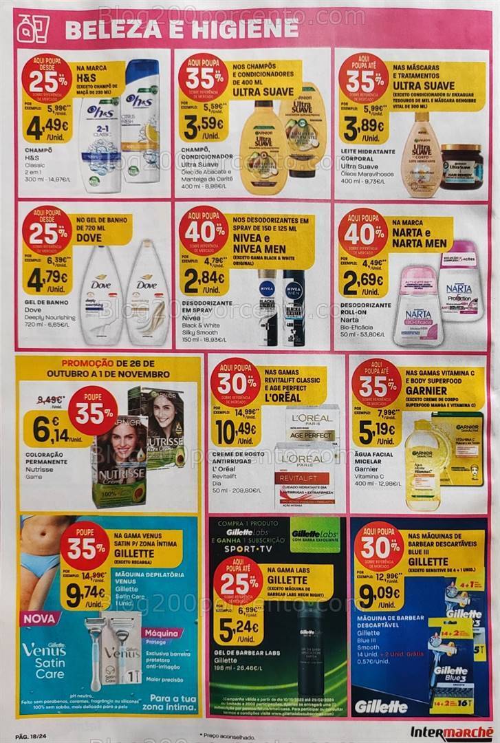 Antevisão Folheto INTERMARCHÉ Promoções de 26 outubro a 1 novembro
